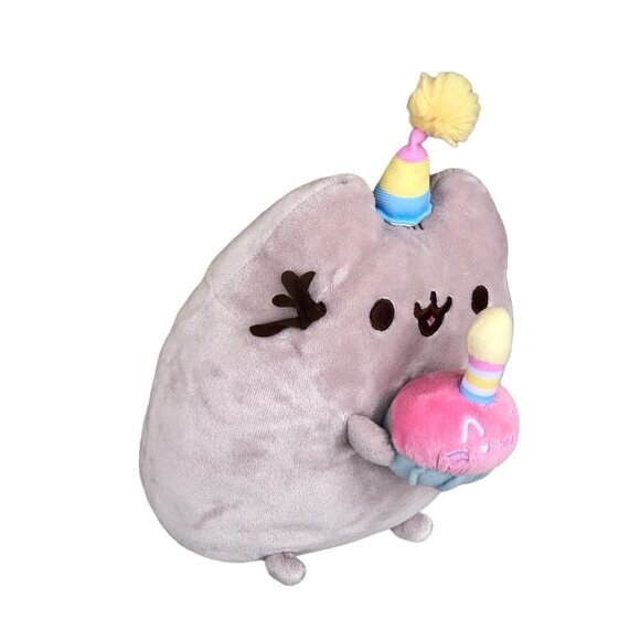 Pusheen Plushie Cupcake Birthday Hat Stuffed Animal - Picture 11 of 11
